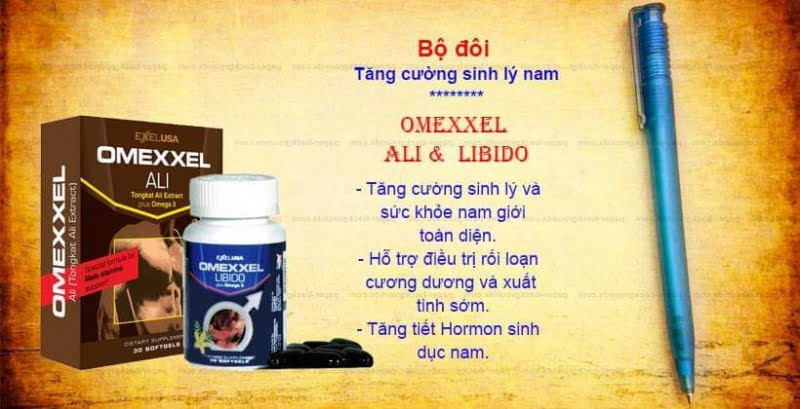 Bộ đôi sản phẩm tăng sinh lý Omexxel Ali & Libido