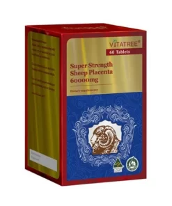 Nhau thai cừu Vitatree Super Strength Sheep Placenta 60000mg, Lọ 60 viên