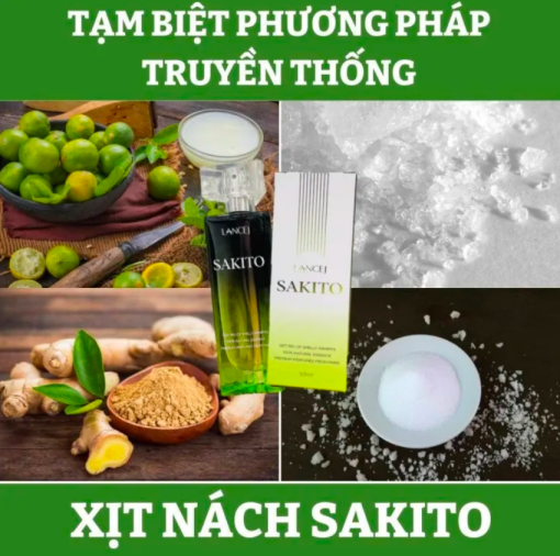 Chai Xịt Sakito Khử Mùi Hôi Nách Chính Hãng
