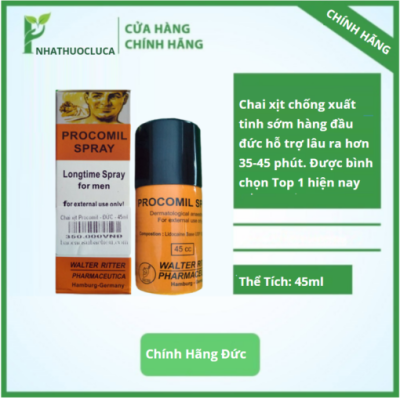 Chai Xịt Procomil Chính Hãng - Chống Xuất Sớm Hiệu Quả