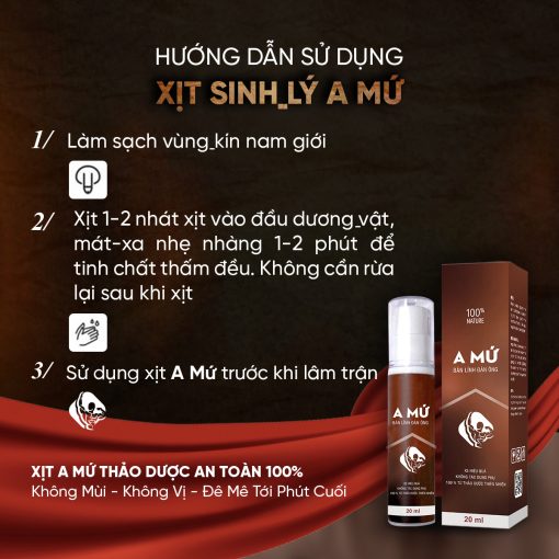 Xịt A Mứ Chính Hãng - Kéo Dài Thời Gian Hơn 30 Phút