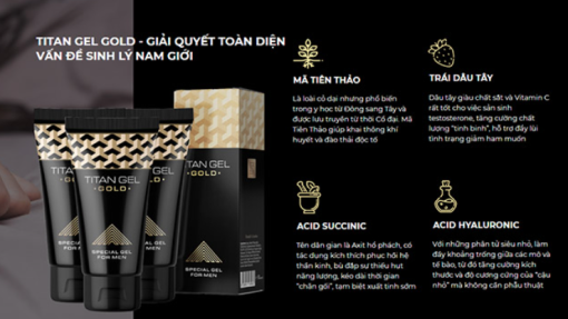 Gel Titan Gold Chính Hãng - Gel Tăng Kích Thước