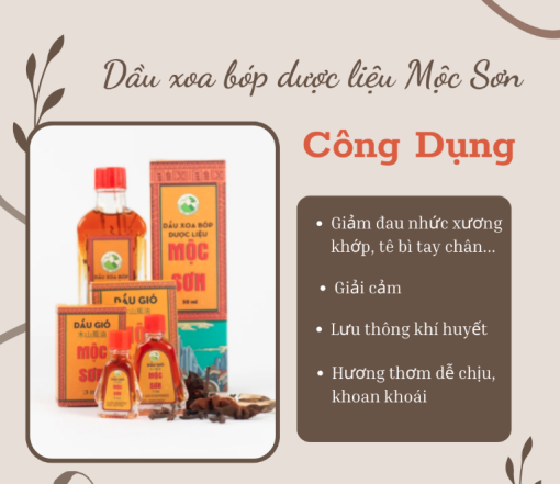 Dầu Xoa Bóp Mộc Sơn Chính Hãng