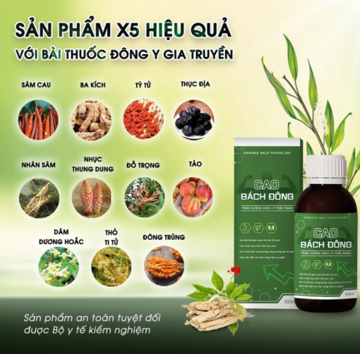 Cao Bách Đông Chính Hãng - Tăng Cường Sinh Lý Nam