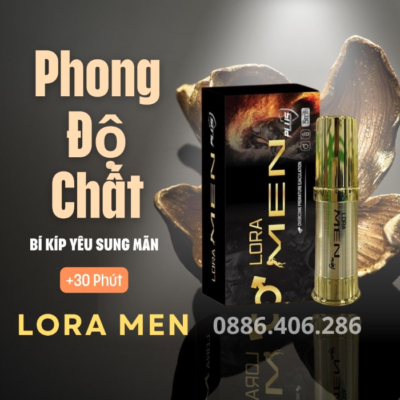 Chai Xịt Lora Men Plus Kéo Dài Thời Gian Quan Hệ An Toàn, Hiệu Quả