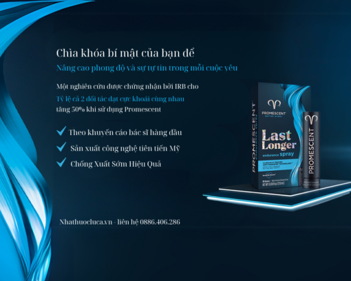 CHAI XỊT KÉO DÀI THỜI GIAN CAO CẤP PROMESCENT 2.6ML USA