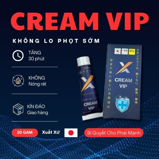 Kem Cream Vip Nhật Bản Chính Hãng - Hỗ Trợ Nam Giới Lâu Ra