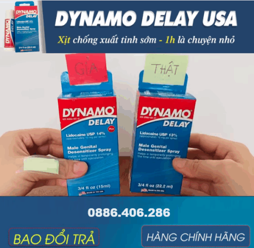 Chai Xịt Dynamo Delay 22ml Giúp Kéo Dài Cuộc Yêu